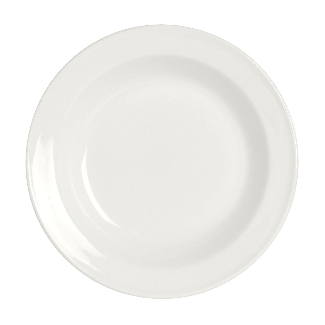 Simplicity White Rimmed Soup Plate 23cm 44cl (9" 15 1/2oz)
