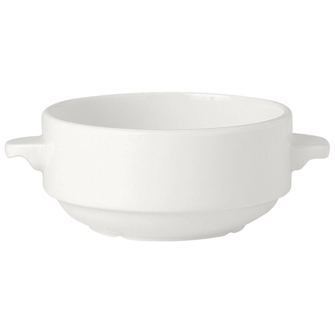 Simplicity White Lugged Stacking Soup Cup 28.5cl (10oz)