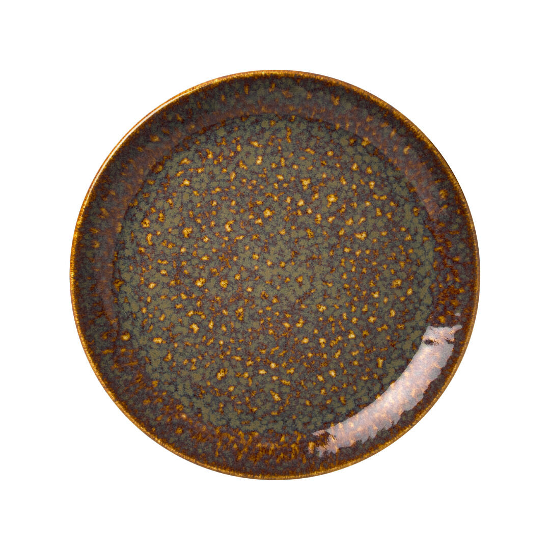 Vesuvius Amber Coupe Plate 23cm (9")