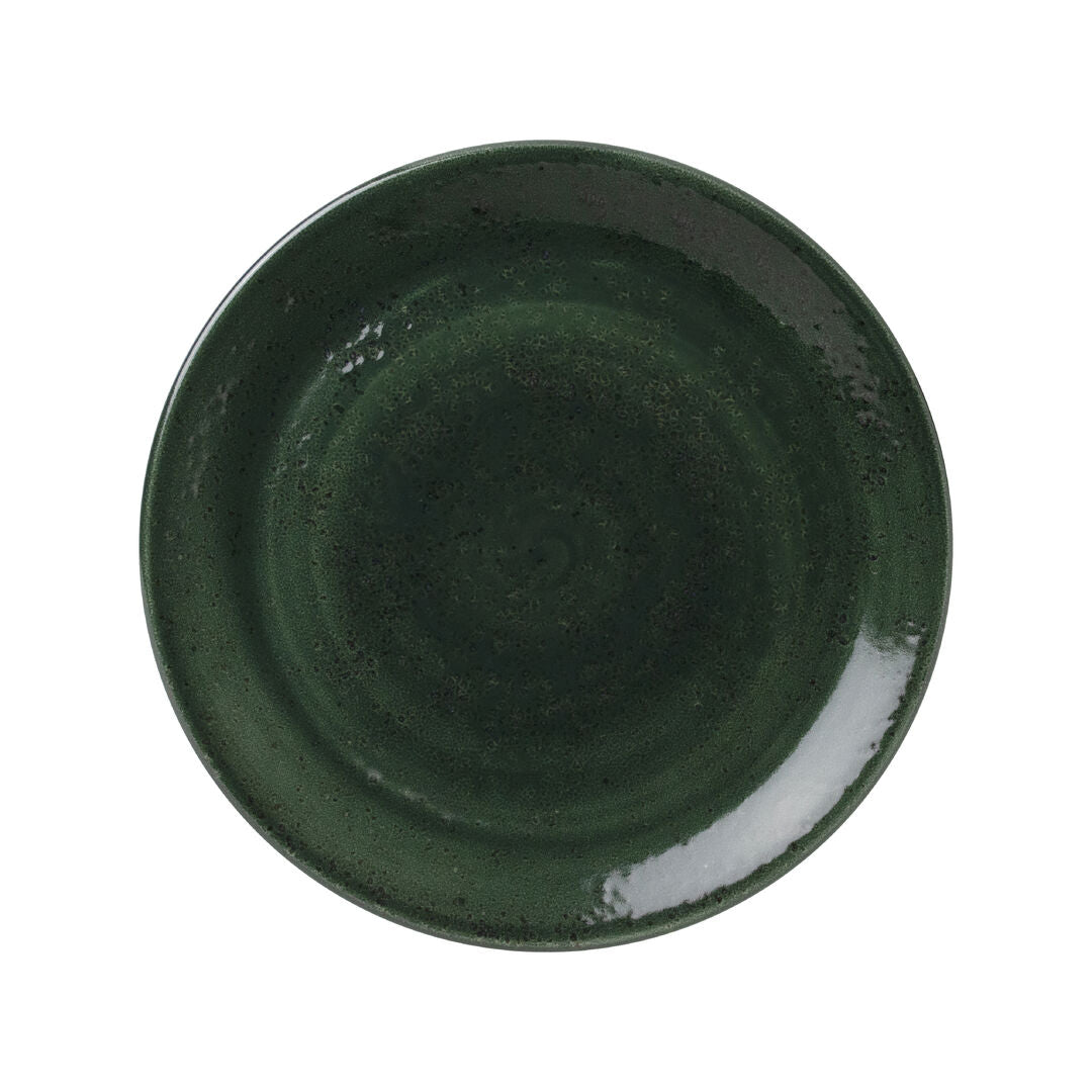 Vesuvius Burnt Emerald Coupe Plate 28cm (11")