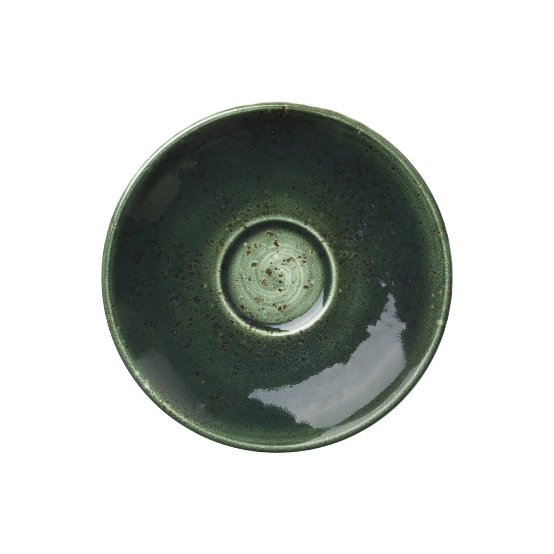 Vesuvius Burnt Emerald Liv Saucer 12.5cm (4 7/8")