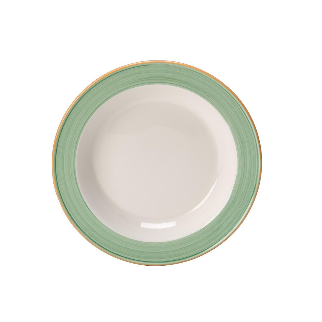 Rio Green Slimline Soup Plate 21.5cm 39.75cl (8 1/2" 14oz)