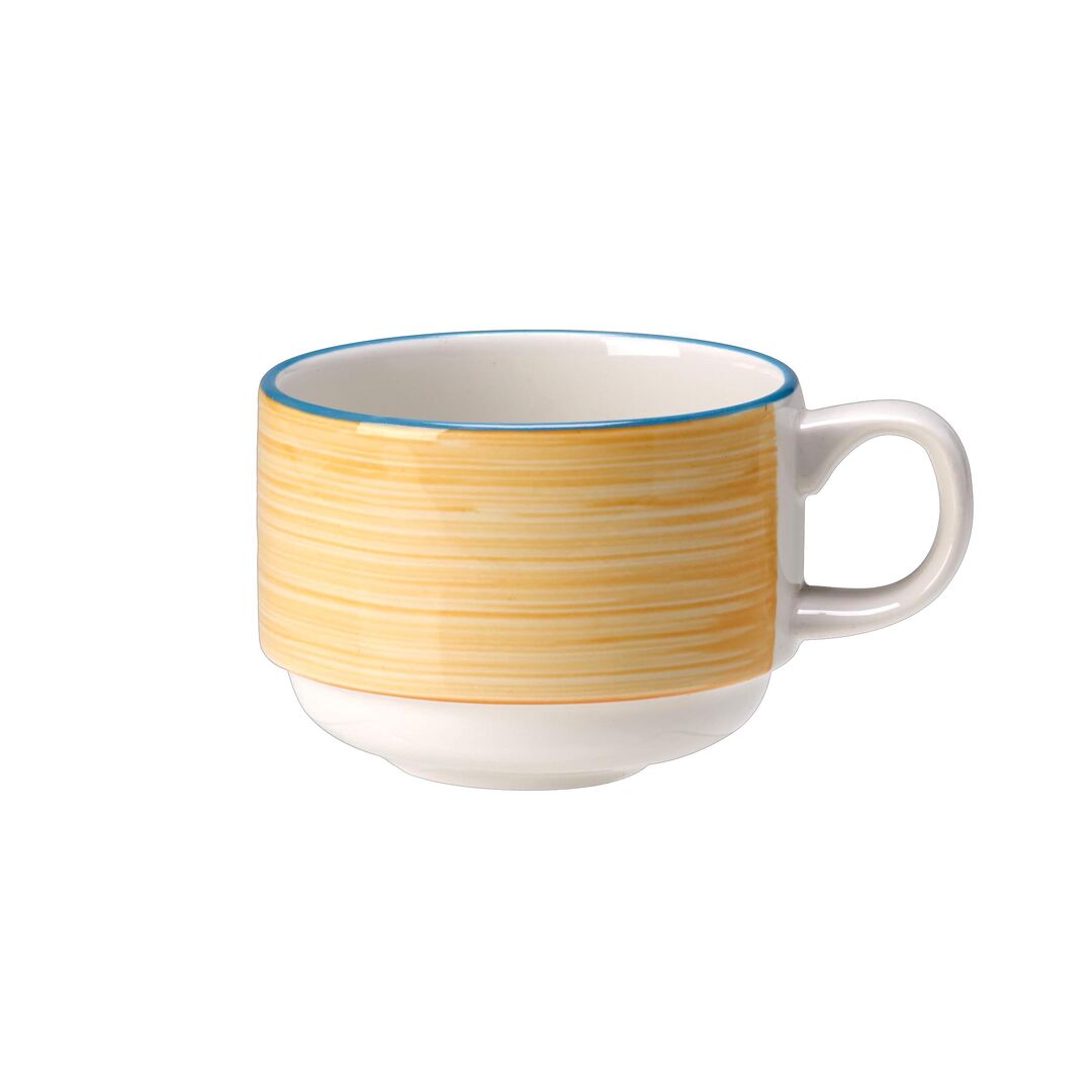 Rio Yellow Slimline Stacking Cup 20cl (7oz)