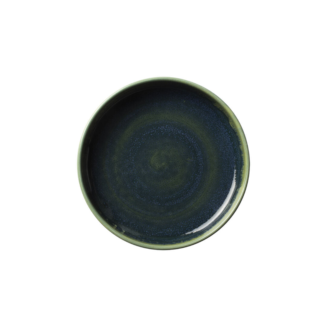 Aurora Vesuvius Burnt Emerald Round Stacking Tray 14cm (5 1/2")