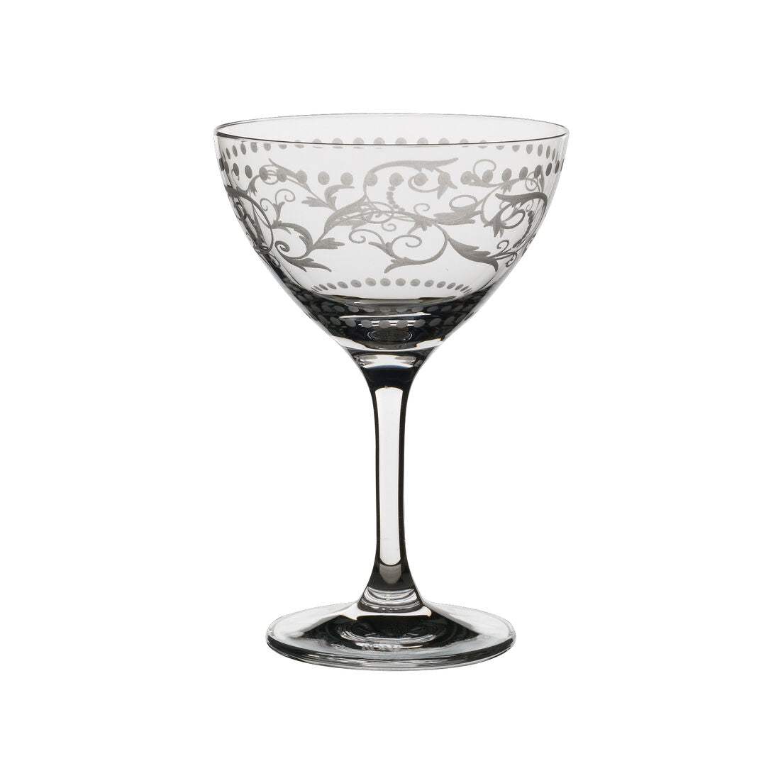 Vintage Dots Martini/Champagne 14.61cm H 23.6cl (3 3/4 x 5 3/4" 8oz)