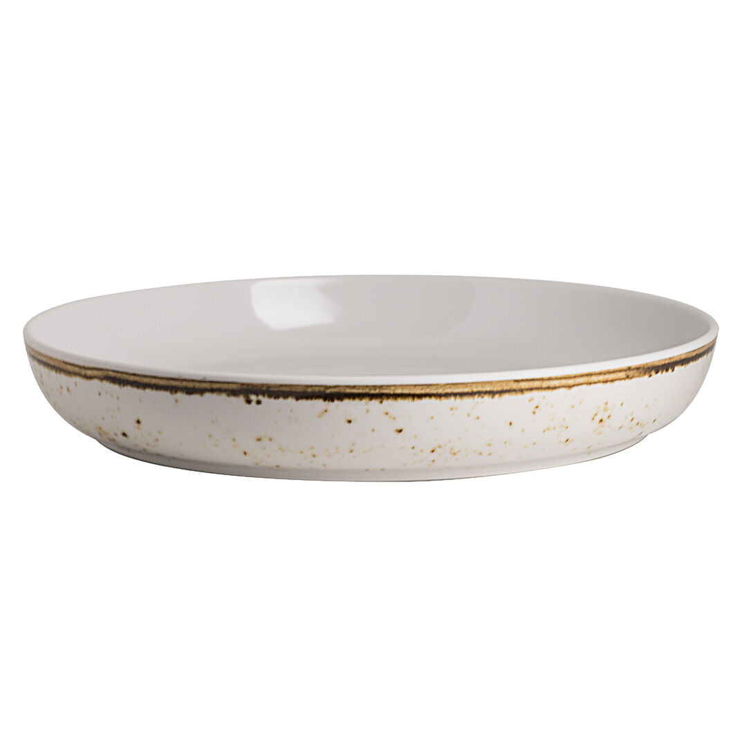 Craft White Medium Round Platter 33 x 5.1cm 3.3ltr (13 x 2" 3 1/2qts)