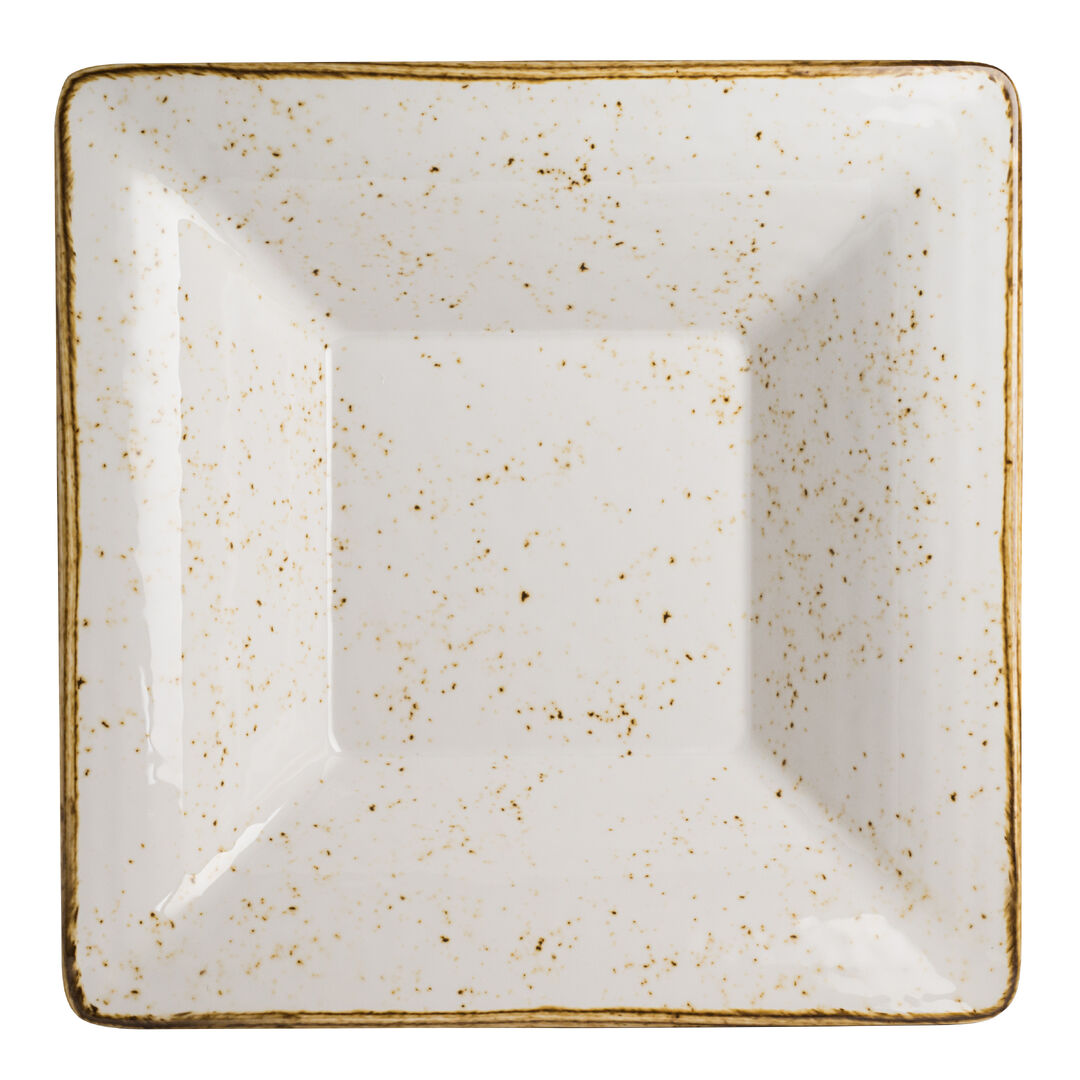 Craft White Square Pebble Bowl 34.3 x 7.6cm 2.8Ltr (13 1/2 x 3" 3qts)