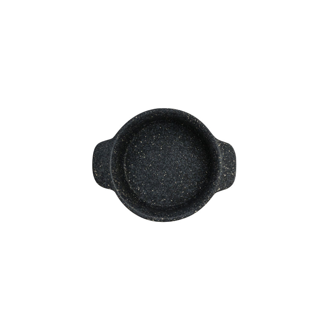 Black Round Mini Crock 14.6 x 11.4 x 4.5cm 32.5cl (5 3/4 x 4 1/2 x 1 3/4" 11oz)