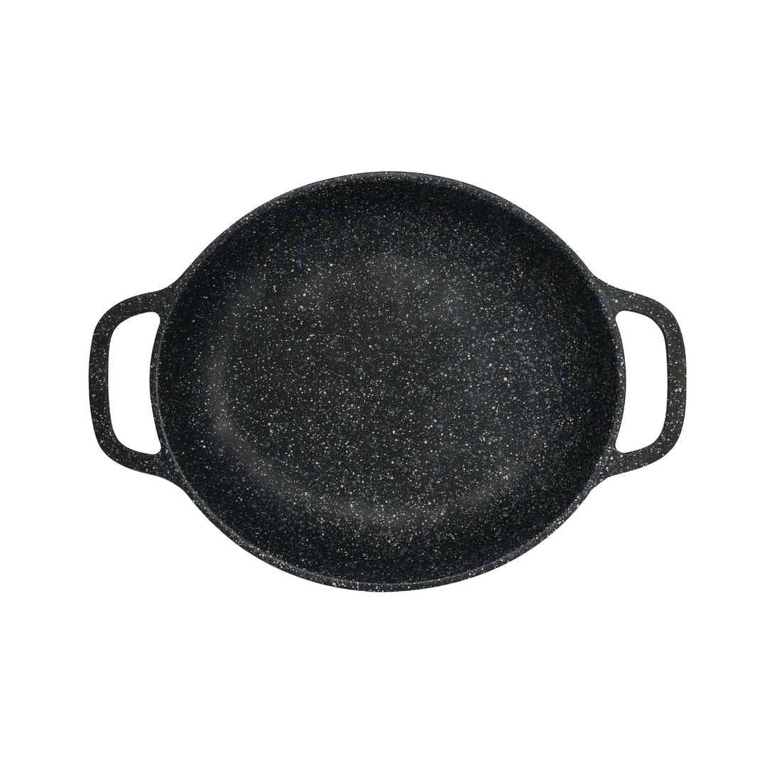 Black Oval Handled Casserole 26.7 x 18.7 x 4.5cm 85.8cl (10 1/2 x 7 3/8 x 1 3/4" 29oz)