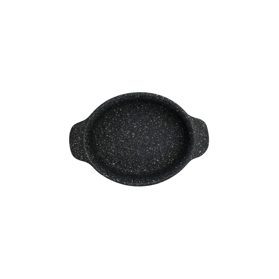 Black Oval Mini Crock 17.8 x 12 x 4.5cm 43.6cl (7 x 4 3/4 x 1 3/4" 14 3/4oz)