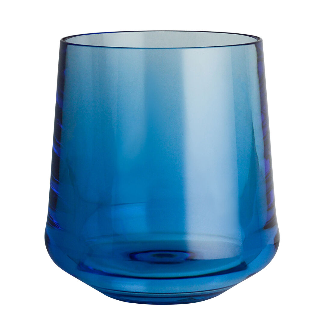 Summit Blue Stemless Wine 10.16cm H 34cl (4" H 12oz)