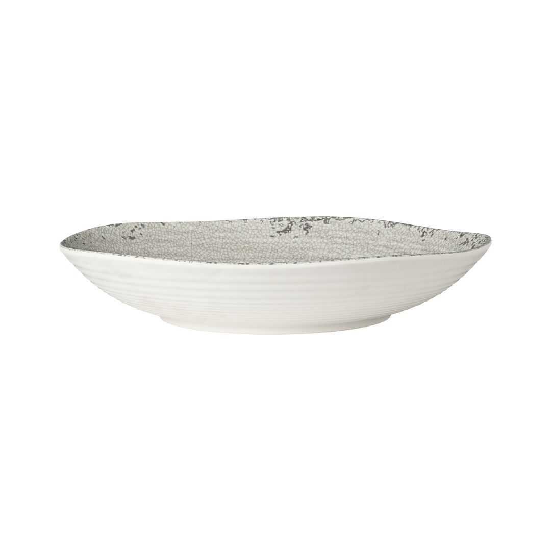 Pompeii Stone Medium Shallow Round Bowl 29.8 x 6.7cm 2.5ltr (11 3/4 x 2 5/8" 2/3qrt)