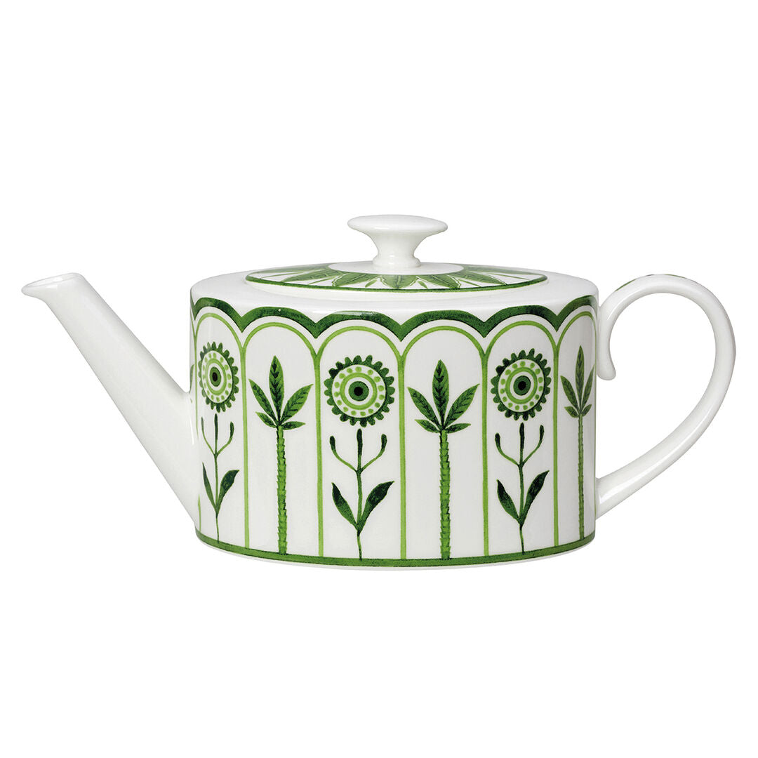 Sultan's Garden Green Coupe 2 Cup Oval Teapot Lid Fits AND0337