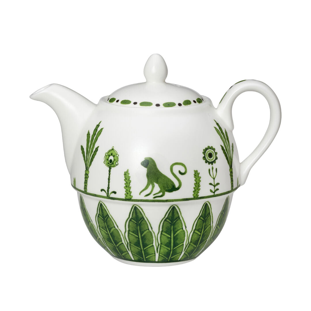 Sultan's Garden Green Coupe Tea For One Teapot 12.4cm 46cl (5" 16oz)