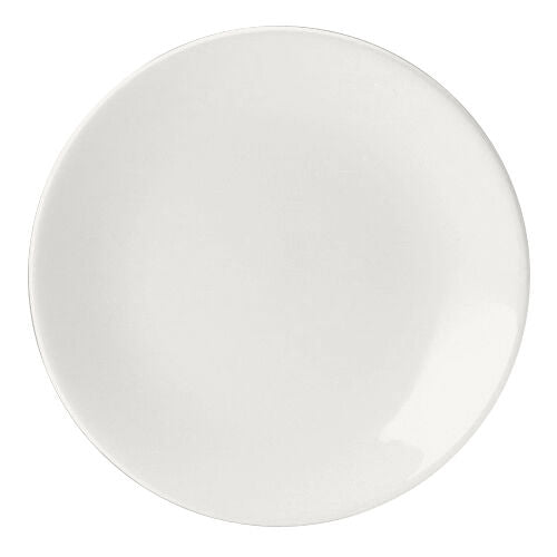 Monaco White Contour Plate 20.25cm (8")
