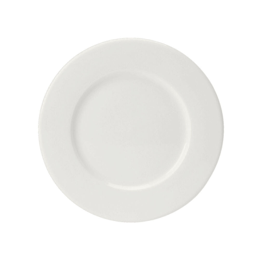 Monaco White Wide Rim Plate 16cm (6 1/4")