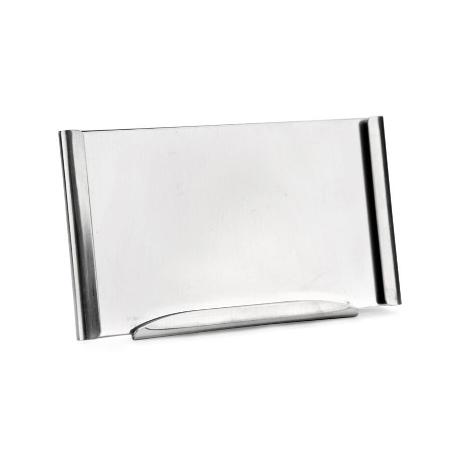 Stainless Steel Freestanding Card Holder For Metal Risers 9.8 x 6cm (3 7/8 x 2 3/8")