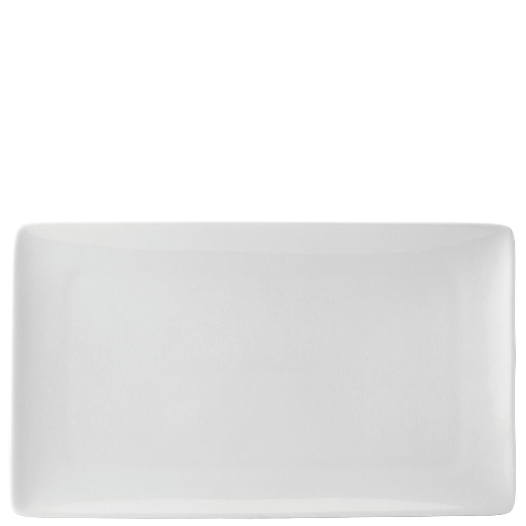 Pure White Rect Plate 13.75 x 8.25" (35 x 21cm)
