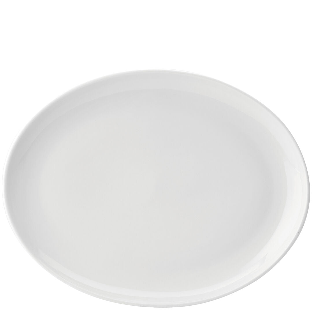 Pure White Oval Plate 14" (36cm)