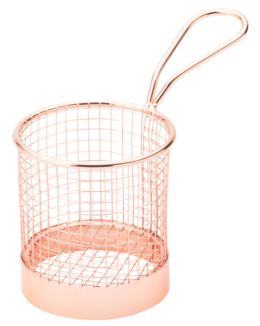 Copper Round Service Basket 3.5" (9cm)