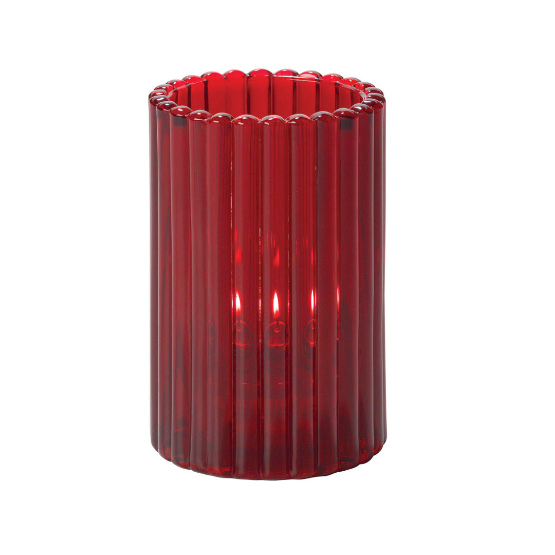 Vertical Rod Ruby Cylinder 7.3 x 11.8cm (2 4/5 x 4 5/8")