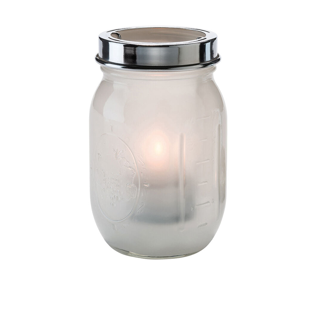 Firefly Satin Linen Glass Lamp With Cradle And Handle