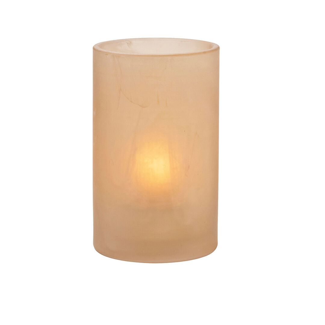 Wysp Amber Satin Glass Cylinder 7.3 x 11.4cm (2 7/8 x 4 1/2")