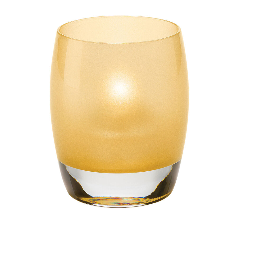 Contour Satin Gold Glass Votive 7.6 x 9.5cm (3 x 3 3/4")