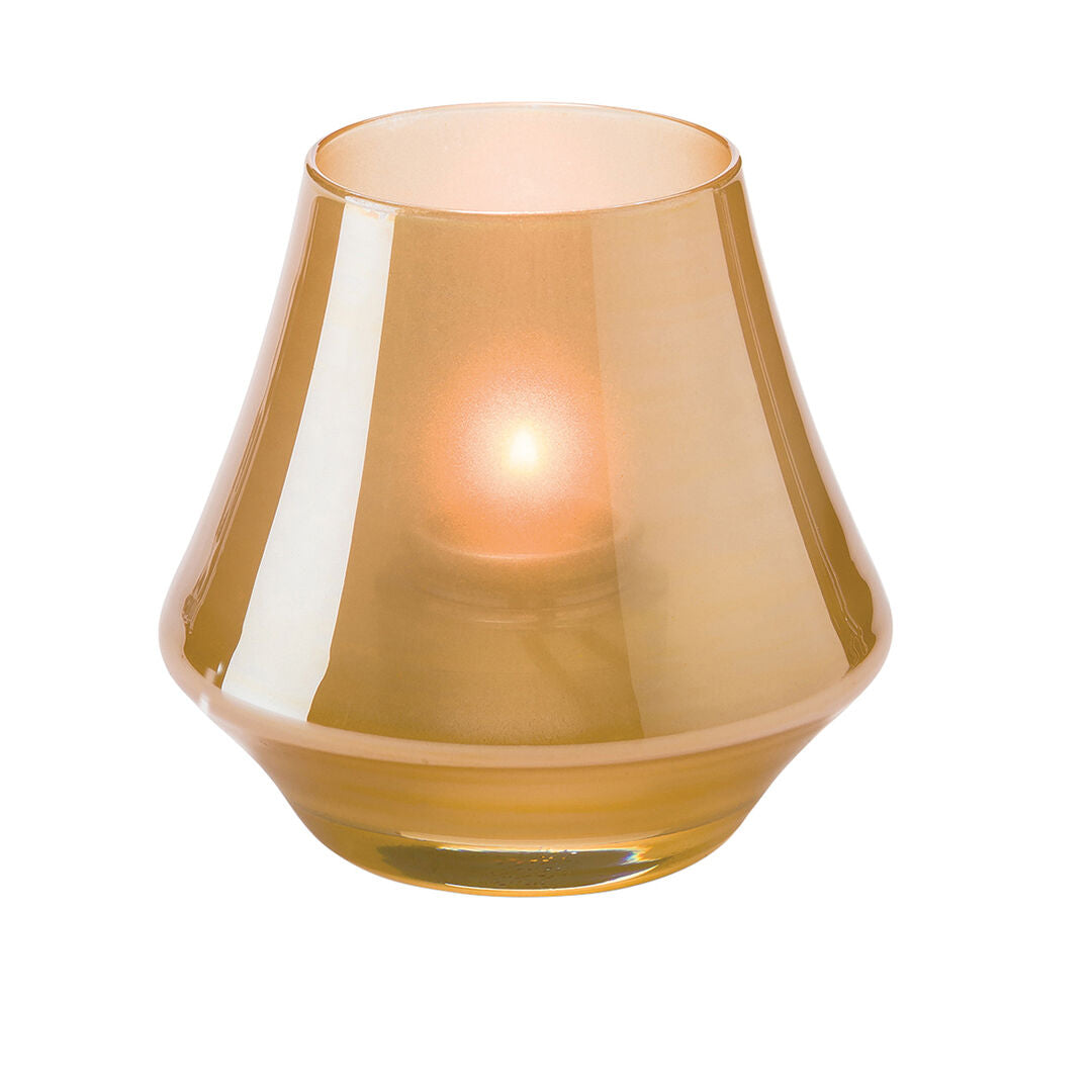 Chime Satin Gold Glass Votive 7 x 8.9cm (2 3/4 x 3 1/2")