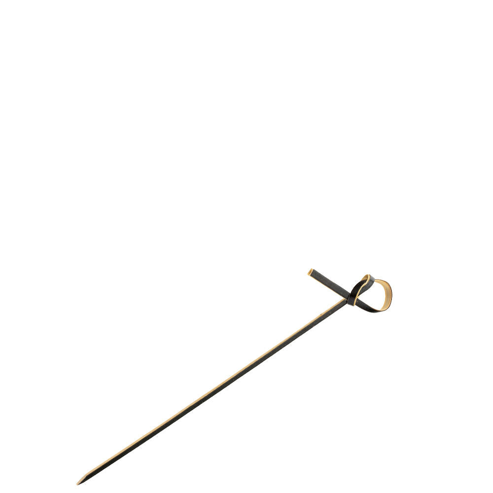 Bamboo Black Knotted Skewer 4.75" (12cm)