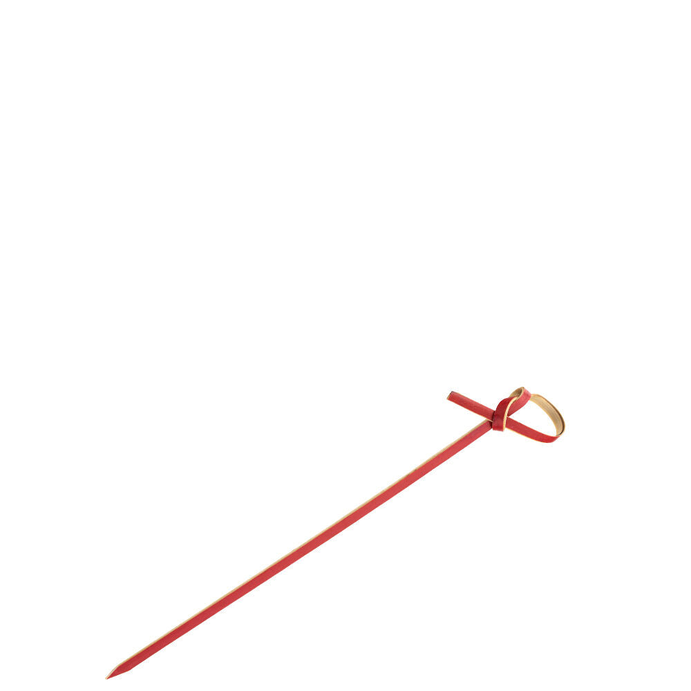 Bamboo Red Knotted Skewer 4.75" (12cm)