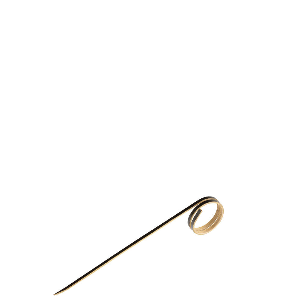 Bamboo Black Loop Skewer 3.5" (9cm)
