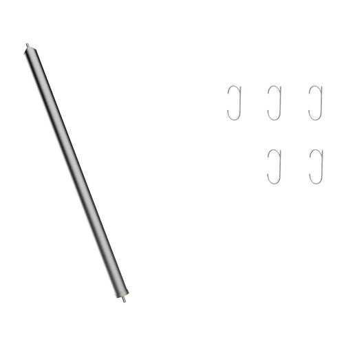 Modular Vertical Pole 5x Metal Hanger + Adapter 149.86cm (59")