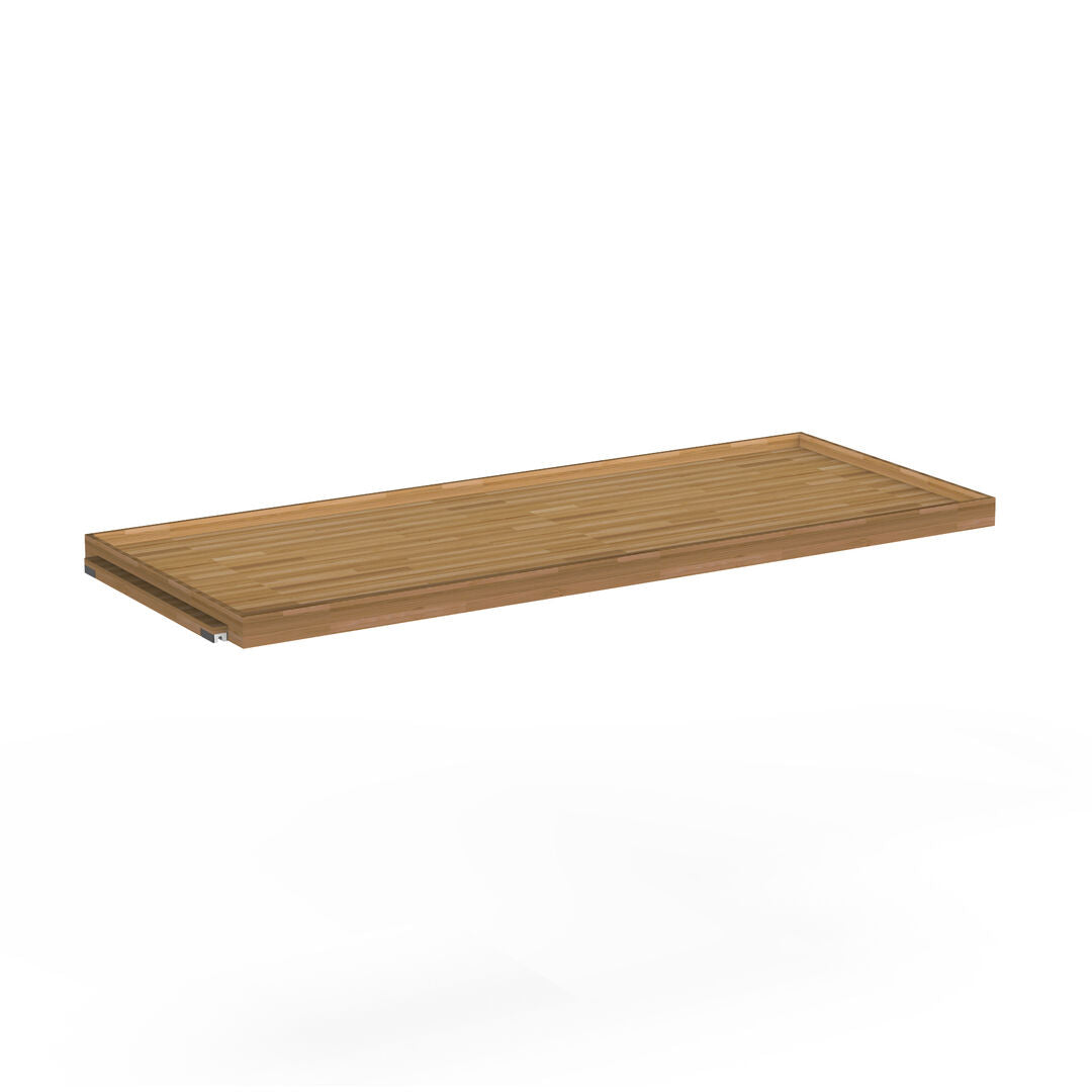 Canvas Natural Bamboo Shelf With Border 118 x 46 x 4cm (46 1/2 x 18 x 1 1/2")