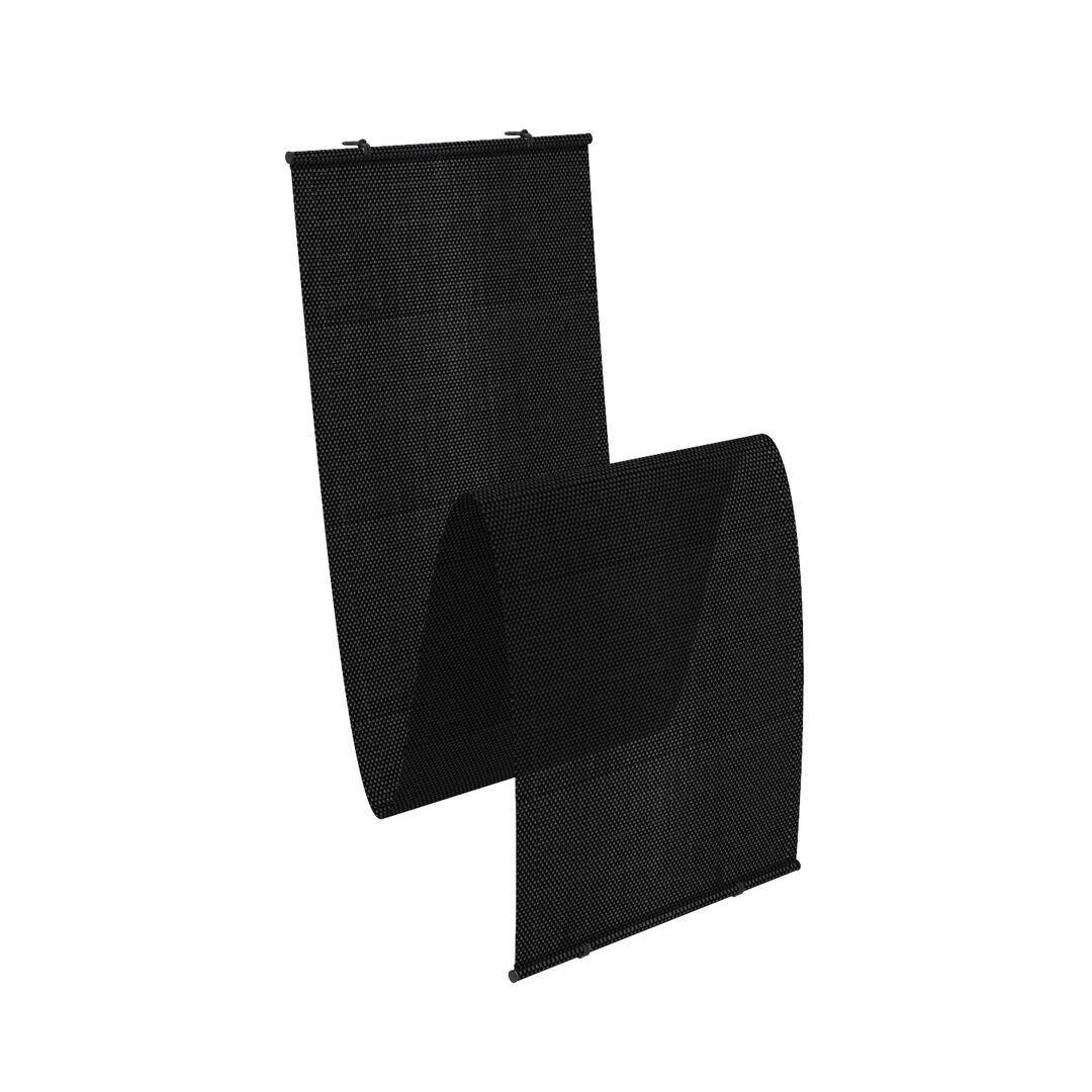 Canvas Charcoal Black Screen Set of 5