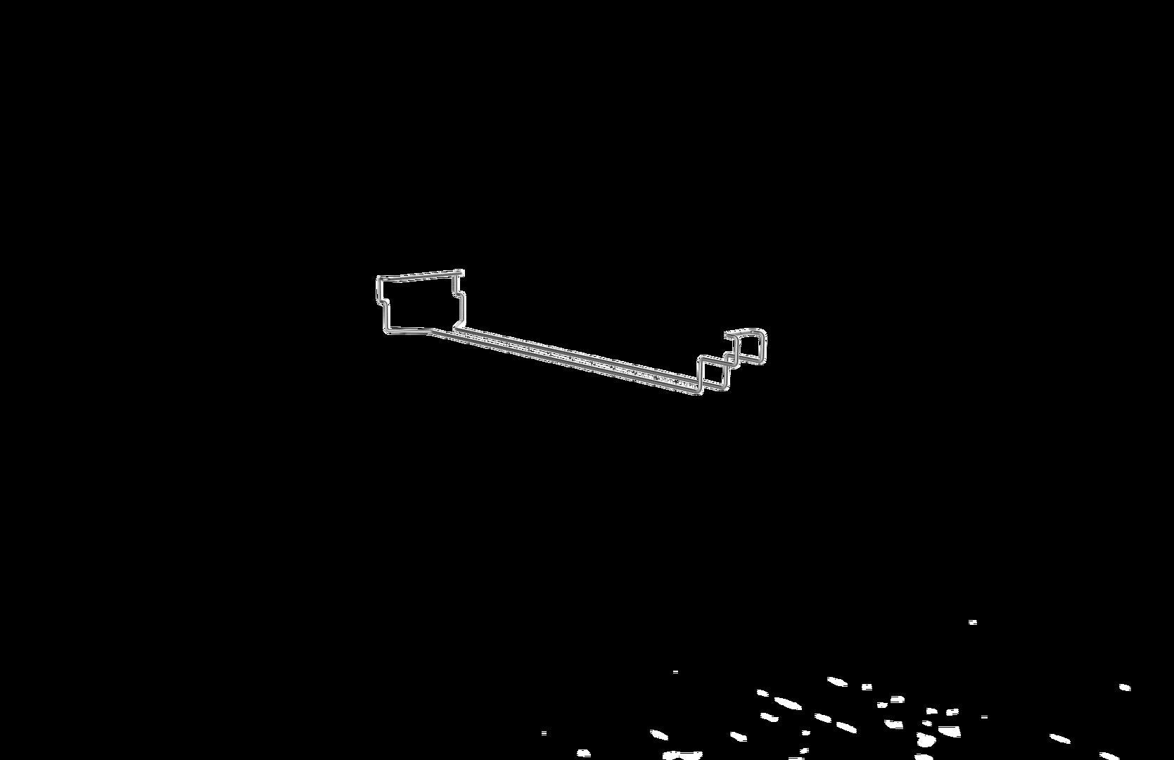 Roll'n Stainless Steel Wine Glass Holder 53 x 11 x 5.5cm (21 x 4 x 2")