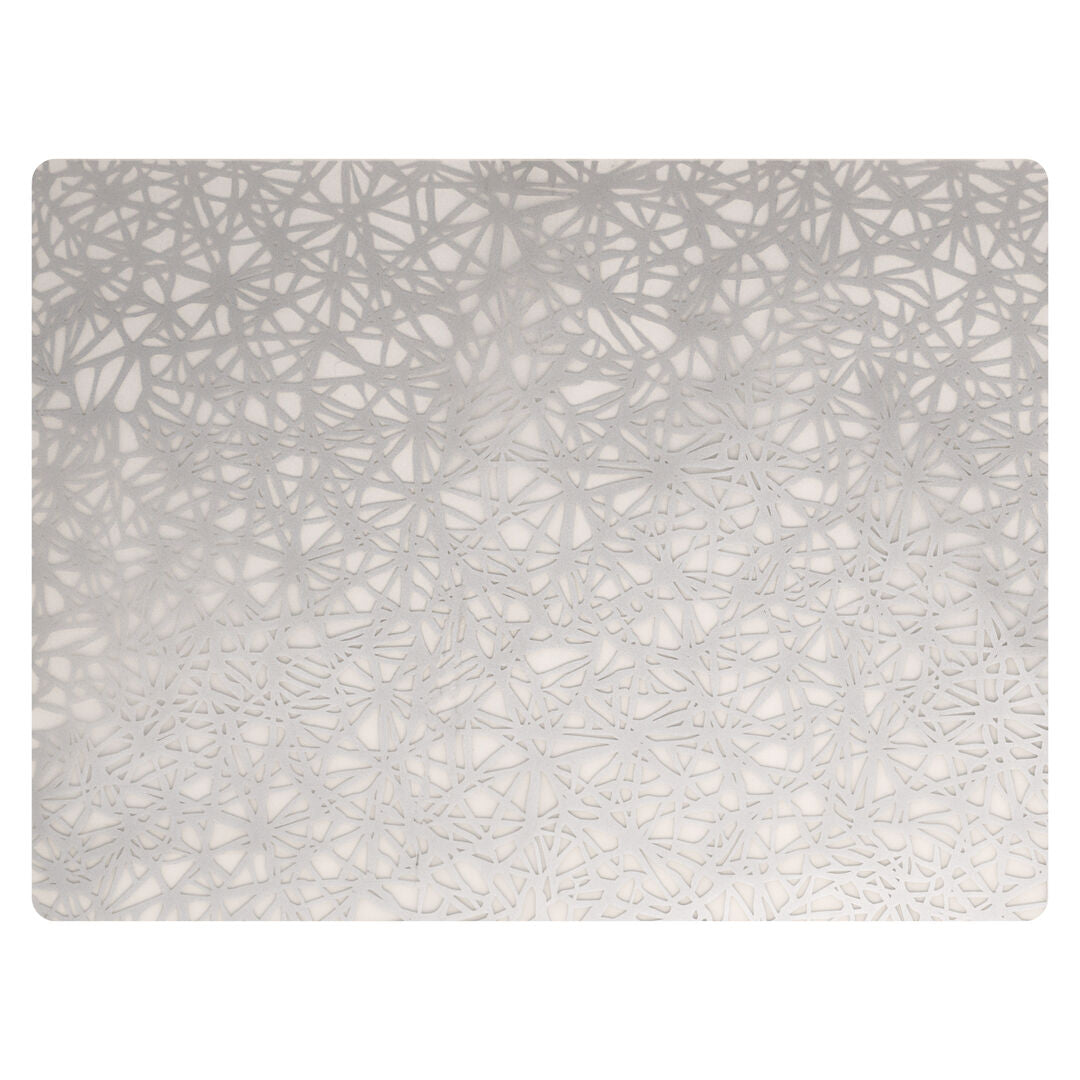 Modern Twist Twine Silver Silicone Placemat 30.5 x 40.6cm (12 x 16")