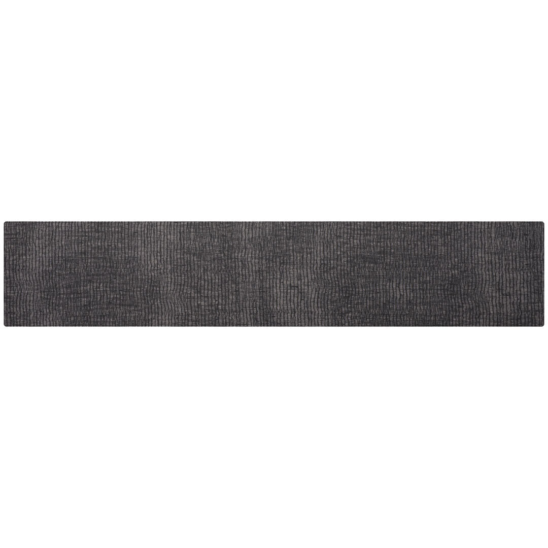 Modern Twist Linen Black Silicone Table Runner 35.6 x 182.9cm (14 x 72")