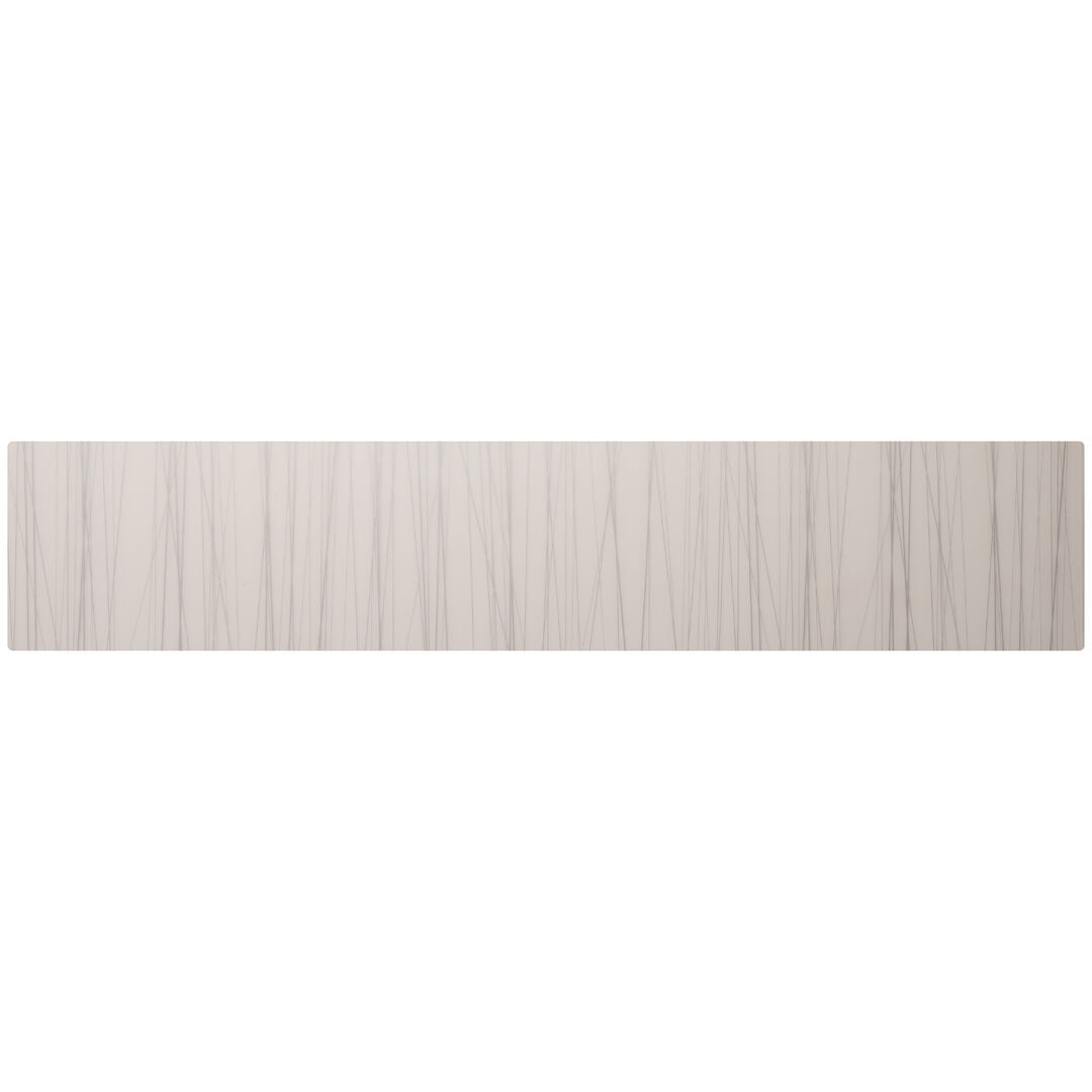 Modern Twist Stream Silver Silicone Table Runner 35.6 x 182.9cm (14 x 72")