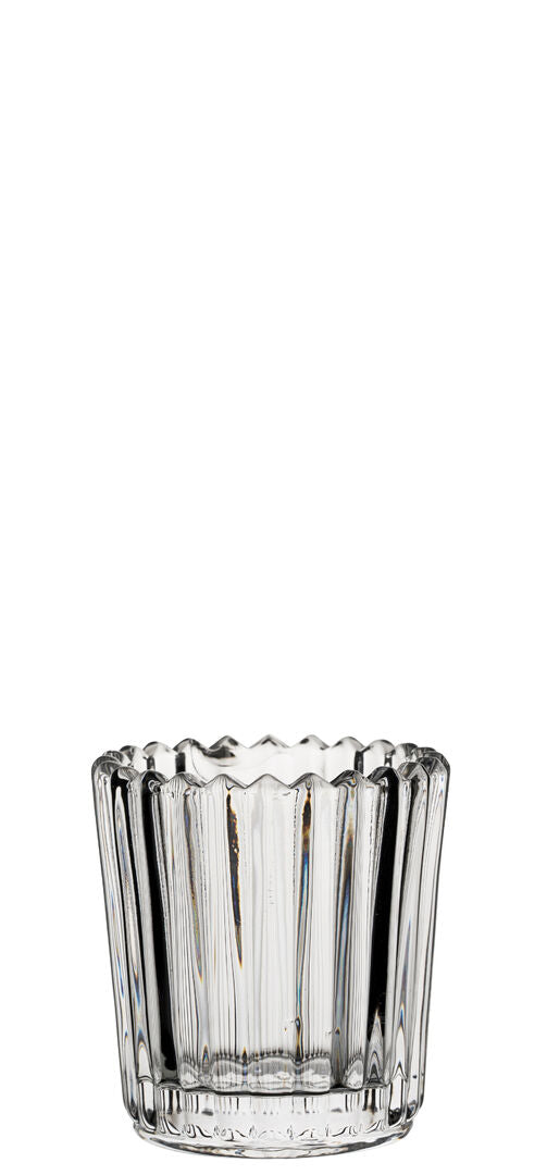 Large Ribbed Clear Nightlight Holder