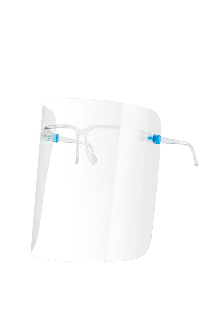 Face Shield with Glasses Frame